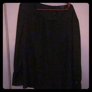 Black polka dot Blouse